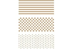 TODO-STENCIL TODO STENCIL Deco Fondo 001 Rayas,topos,cuadrados, Medidas: Stencil 20 x 30 cm - Diseño 17 x 24,7 cm