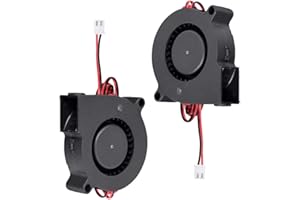 Furiga Ventilatore 24V DC 50X50X15mm per Stampante 3D - 5015 Radiale con Cavo da 1m per Dissipatore di Calore - 2 Pezzi