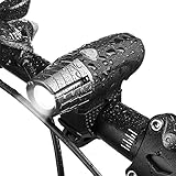 Sunspeed LED Bike Front Light - USB Rechargeable and Super Bright 200 Lumens - 4 Light Modes - Easy Install & Quick Release - Low Battery Alert