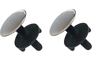 ANGLEPINGPING 2 Pack Kitchen Faucet Hole Cover Sink Tap Hole Plate Stopper Cover Kitchen Sink Hole Cover Brushed Metal Stainless Steel Plug