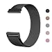 Produktbild Defurhome Für Fitbit Versa Armband,Milanese Loop Edelstahl Verstellbare Ersatz Armbänder mit Magnetverschluss für Fitbit Versa Smartwatch(Groß,Schwarz)
