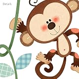 Decowall DA-1607 Affen-Höhentabelle Wandsticker Wandaufkleber Wandtattoo Kinderzimmer - 4