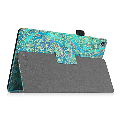 Fintie Folio Hülle für Amazon Fire HD 8-Hülle (8-Zoll-Tablet, 7. Generation – 2017) – Premium Kunstleder Schutzhülle Tasche mit Standfunktion, Jade - 7