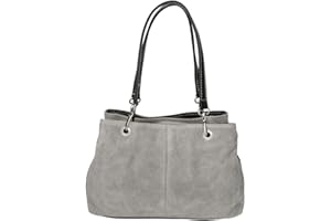 Chicca Borse Borsa da donna borsa in pelle scamosciata borsetta italiana