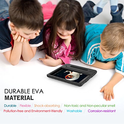 MoKo Hülle für Fire HD 2016 8 Zoll – Superleicht EVA Kids Shock Proof Cover Stoßfest Kindgerechte Schutzhülle für Fire HD Tablet (Vorherige 6. Generation – 2016), Schwarz - 6