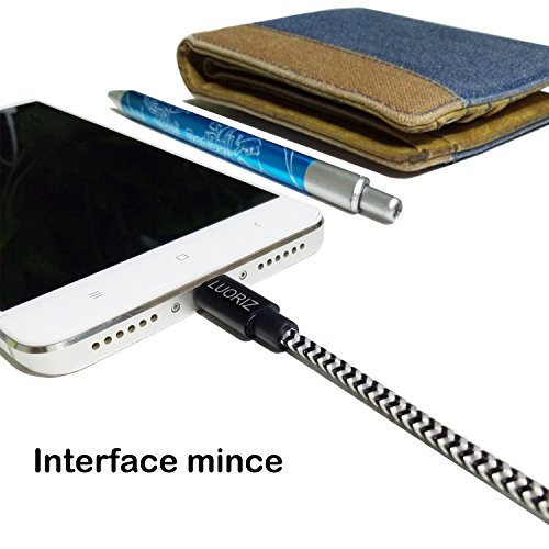 LUORIZ C ble Micro USB 2M Lot de 3 Long Nylon Tress Rapide Chargeur C ble Charge Synchro pour Wiko Samsung S7 S6 Edge Note 3 4 5 LG HTC reviews LUORIZ C ble Micro USB 2M Lot de 3 Long Nylon Tress Rapide Chargeur C ble Charge Synchro pour Wiko Samsung S7 S6 Edge Note 3 4 5 LG HTC