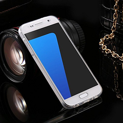 Samsung S7 Funda 360 GaldaMobile silicona transparente ultra fina trasera y delantera absorci n de choque Samsung S7 Funda 360 GaldaMobile silicona transparente ultra fina trasera y delantera absorci n de choque