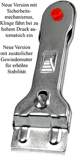 M&H-24 Ceranfeldschaber, Glasschaber, Ceranfeld-Reiniger, Glas / Ceran Kochfeld Schaber Reiniger + 10 Ersatz-Klingen - 2