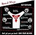 The BEARD NINJA - Beard Shaping Tool Template. Beard shaper guide for line up & edging. TRANSPARENT styling stencil +ANTI-SLIP GRIP. Curve/Step/Straight Cut, Goatee & Perfect Neck Line