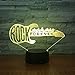 Produktbild Rock Forever Guitar 3d Nachtlampe Leuchten Leuchten Geräte Touch Control Led Bedside Bett Visuelle Usb Led Nachtlicht