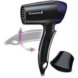 Remington Asciugacapelli 1400W - Estremamente piccolo e pieghevole - Asciugacapelli da Viaggio, Bocchetta per lo styling, 2 l