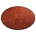 Produktbild BESTHOO Teppich Bedside runder Teppich, Decke Computer Stuhlmatte, Wohnzimmer Schlafzimmer im europäischen Stil (Farbe : Brown, größe : 120×120cm) (Color : -, Size : -)