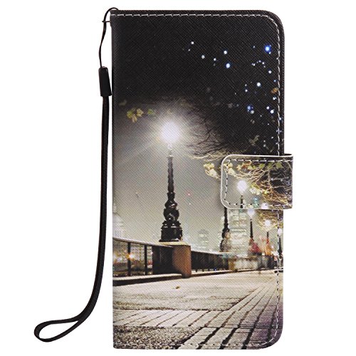 Feeltech iPhone 6 Plus/6s Plus Hülle PU-Leder und Brieftasche Bunte Muster Fall mit Magnetverschluss, Hybrid-Kickstand mit Stand-Funktion, schlagen Sie schützende weiche TPU Stoßstangenabdeckung und Kreditkartenhalter für iPhone 6 Plus/6s Plus Handgelenk Bügel-Buch-Art-Geldbeutel-Tasche mit 2 In 1 Berühren Sie Stift – London - 2