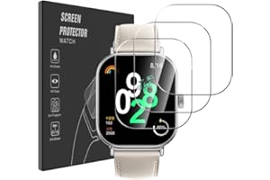Pollachi Ochraniacz ekranu do Xiaomi Redmi Watch 4 [3 sztuki] folia ze szkła hartowanego zaprojektowana dla Redmi Watch o twardości 4,9H, nietłukąca, odporna na odciski palców, folia ochronna bez