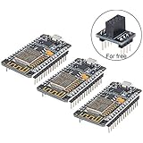 MakerHawk 3pcs ESP8266 NodeMCU LUA CP2102 ESP-12E WiFi Internet Development Board Serial Wireless Module for Arduino IDE/Micropython New Version