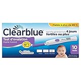 Test d'Ovulation Digital Clearblue Avec Lecture Deux Hormones - 10 Tests