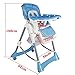 Sungle® Multifunctional Foldable Baby Highchair Adjustable Chair 6 Colours (Blue)