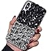 Produktbild WEIFA Galaxy 2017 A3 Case, Very Glitter Manual Charming Diamands Crystal Full Bling Clear Cover, 2018 Newest Super Luxury Noble Princess Thin Phone Case for Samsung Galaxy A320 CBlack