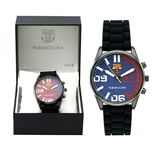 Fc Barcelone Montre Design à Aiguilles Adulte Couleur Alé