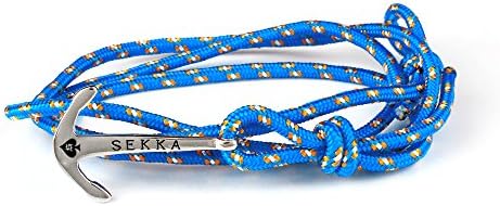 Bracelet, anchor Hooks Light Blue