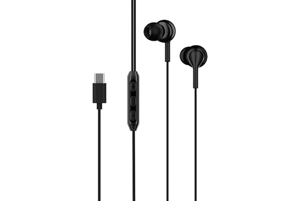 boAt Bassheads 100 C Wired Headphones Earphones with Type-C Jack, in-Line Microphone, in Ear, 10Mm Drivers, Signature Sound, Integrated Controls & Multi-Os Compatibility (Black)