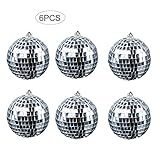 DISCO MIRROR BALL PUEDE SER AMPLIAMENTE UTILIZADO - Para la decoración del hogar o el escenario, también es perfecto para Halloween, Navidad, bodas, fiestas, negocios y vitrinas, DJ, bandas, pubs, bodas, banquetes, clubes nocturnos.