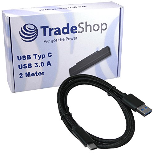 Universal USB 3.1 Typ C Type C auf USB 3.0 Stecker A Ladekabel Datenkabel mit Schutz-Ummantelung bis zu 3 Meter Länge für Sony Xperia X Compact XA1 XZ XZ Premium XZs