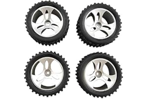 ZYGY 4pcs Reifen für Wltoys A959 RC Geländewagen 4WD Radzubehör A959-01 schwarz