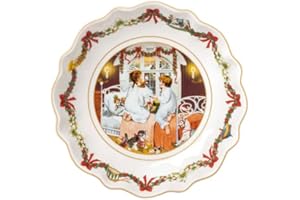 Villeroy & Boch - Annual Christmas Edition Jahresschale klein 2022 16 x 16cm, Premium Porzellan, Sammlerstück, Jahresedition 2022