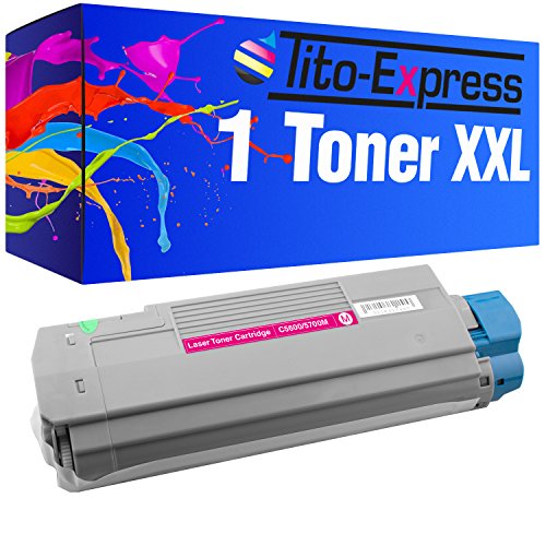 PlatinumSerie® 1x Toner-Kartusche XXL Magenta für Oki C5700 C5600 N C5600 DN C5700 C5700 N C5700 DN
