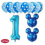 🎈Decoración: La fiesta de cumpleaños 1año, decoración de globos, decoración fiestas de mickey, Baby shower, bebé nacido y se puede utilizar como accesorios fotográficos