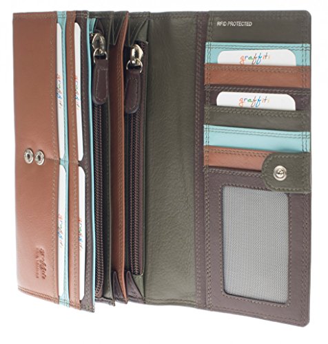 Preisvergleich Produktbild Golunski 7146, Damen Damen-Geldbörse Braun cappuccino Large