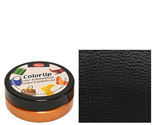 Color Up Leder- & Synthetikfarbe 50ml -Schwarz-