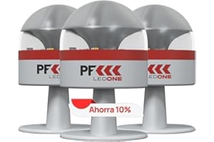 PF LED ONE - Luz Emergencia Coche Homologado DGT Obligatoria a partir de 2026, Baliza V16 Homologada DGT con Geolocalizador eSim y Datos pagados hasta 2038, V16 con Geolocalización (3 PACK BLANCO)