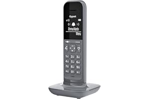 Gigaset CL390HX - Design DECT-Mobilteil mit Ladeschale - Fritzbox-kompatibel - Schnurloses Telefon für Router und DECT-Basis - 2 Akustik-Profile, grau [Deutsche Version] [Ohne Basis]
