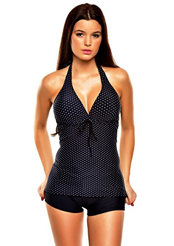 Trendiger Push Up Tankini / Bandeau / Hotpants / Badeanzug Figur Optimizer verschiedene Farben / Designs f2512