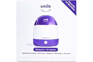 SMILEDIRECTCLUB Smile Direct Club Smile spa Ultrasonic and UV Cleaning Machine Kills 99% of Odor-Causing Bacteria on Aligners, Retainers,