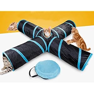 beststar – Túnel de 4 vías para Gato, Grande, para Interiores y Exteriores, Plegable, con Bolsa de Almacenamiento para Gato, Perro, Cachorro, Gatito, Conejo, 81266