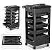 Popamazing Salon SPA Trolley Storage Cart Coloring Beauty Salon Hair Dryer Holder W/wheels