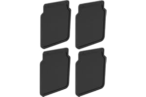 APT 4X Schmutzfänger universal Gummi 23x20cm Spritzschutz schwarz für Anhänger, Wohnwagen, PKW