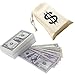 Price comparison product image Juvale $9300 in Play Money - Pretend Dollar Bills - Realistic Money Stack - That Look Real - Small Bills (5 X 2.5 Inches) - 50 of each Amount - 300 Bills Total