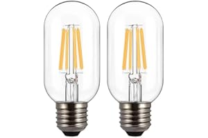 Aidencor LED E27 Edison Screw Bulb, 4W LED Bulb Edison Light Bulbs 40W Equivalent, Antique Retro Led Filament Bulb, Decorative Light Bulbs Warm White 2200K, Pack of 2