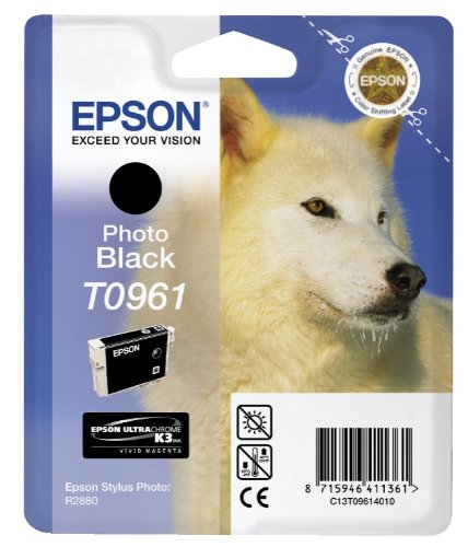 Epson T0961 Tintenpatrone Husky, Singlepack Foto schwarz