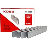 KOBB KBZ9025 25mm 2500 Adet 90 Serisi Ağır Hizmet Tipi Zımba Teli, Gri