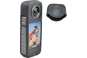 Fotoleey Kit de Protection de caméra boîtier Souple et Capuchon d'objectif pour Insta360 One X3