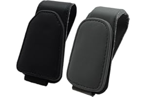 Knocery Porte Lunettes pour Voiture, Support Lunettes pour Voiture Magnétique Cuir, 2 Pièces Universel, Auto Accessoires, pour Tous Les Clips de Lunettes et de Visières de Voiture, Carte Ticket