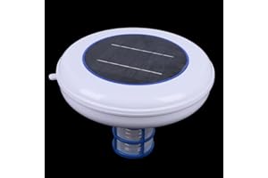 YISSALE Nettoyeur de Piscine Solaire avec Brosse, purificateur d'eau de Piscine, Jacuzzi, purificateur d'eau pour Eau Potable, Piscine, Spa