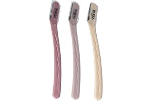 PARSA Beauty Eliminador de cejas y vello facial para mujeres y hombres (juego de 3) – Recortadora de cejas precisa para una depilación facial perfecta