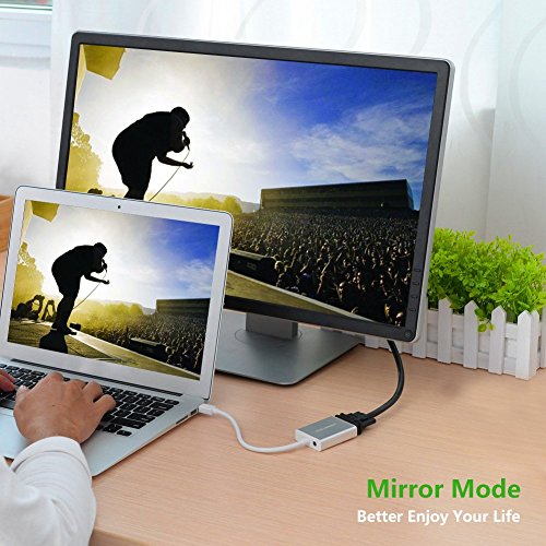 UGREEN Mini DisplayPort auf VGA Adapter Kabel Konverter 1080p inkl. Audio Übertragung mini DP Stecker zu Vga Buchse mit Hochwertigem Aluminiumgehäuse für Apple Macbook, Macbook Pro, iMac, Macbook Air, Mac Mini und Lenovol Thinkpad etc. - 3