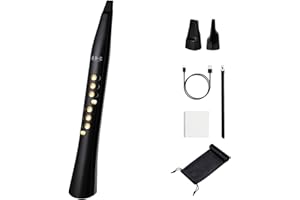 INGPARTNER Y8 Digitaler Blasinstrument Elektronisches Blasinstrument mit Bluetooth 2 Mundstücke 2 Finger 94 Töne 12 Schlüssel 20W Stecklautsprecher Audio für Kinder